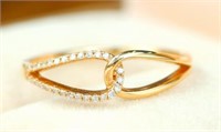 Natural Diamond 18K Gold Ring