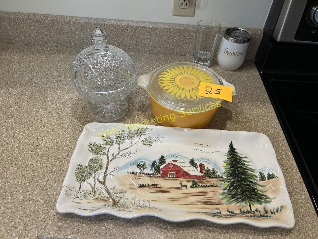 Serving Plate, Baking Dish, Candy Dish