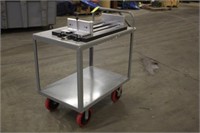 Rolling Cart w/ 24" Micrometer Mounted on Top