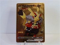Pokemon Card Rare Gold Pikachu Rock Star Vmax