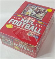 Sealed '90 Score NFL Football Cards & Trivia