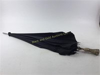 Vintage umbrella with metal handle