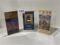 DISPLAY WITH GAME TICKET S FOR 1993 SUPER BOWL