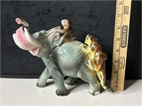 Vintage Elephant/Monkey/Tiger Figurine
