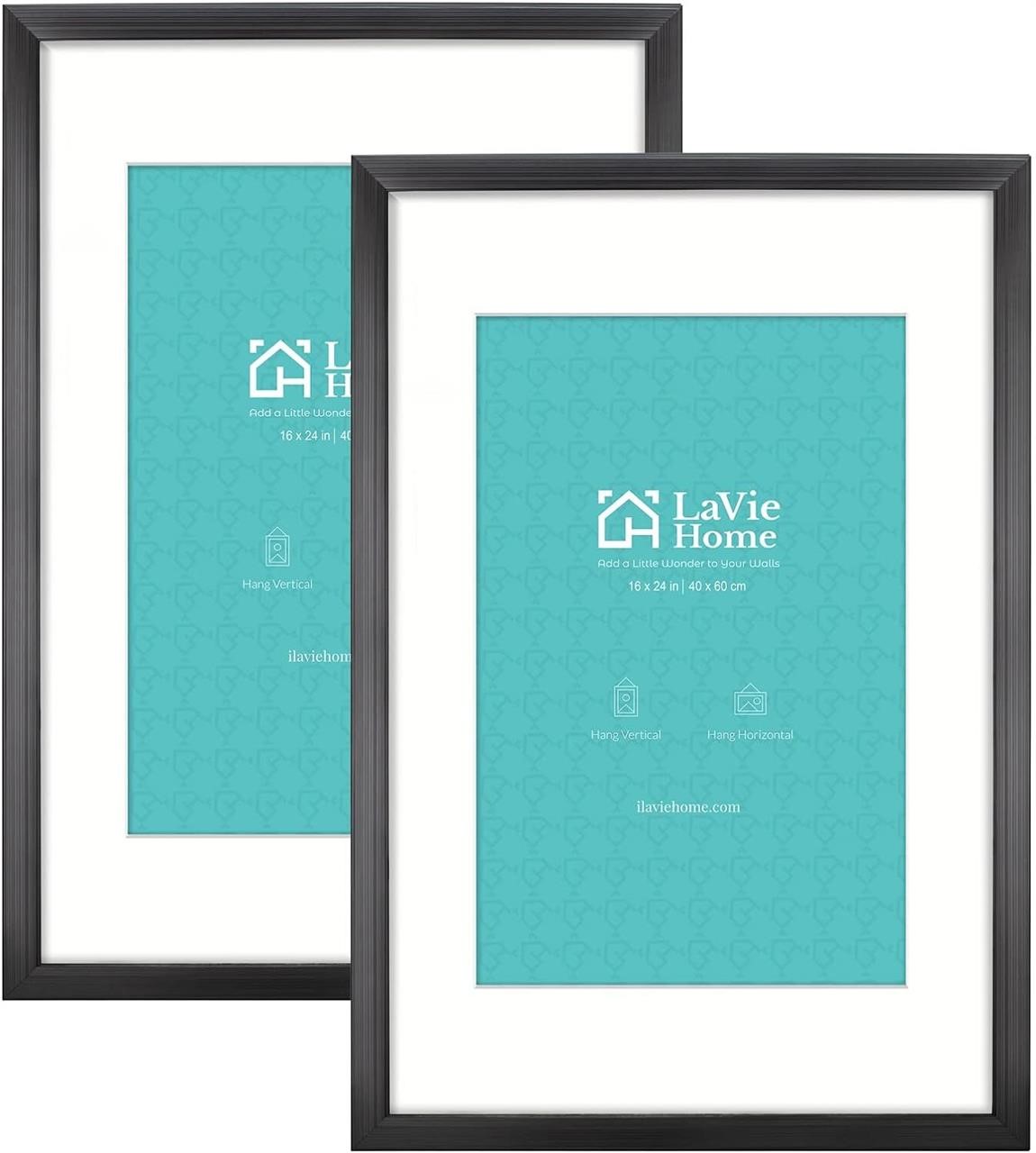 LaVie Home 16x24 Poster Frame 2 Packs  Black.