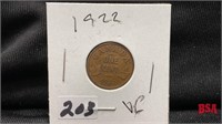 1922 Canadian penny