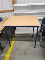Vintage steel frame drafting table, 30X 24 x 41