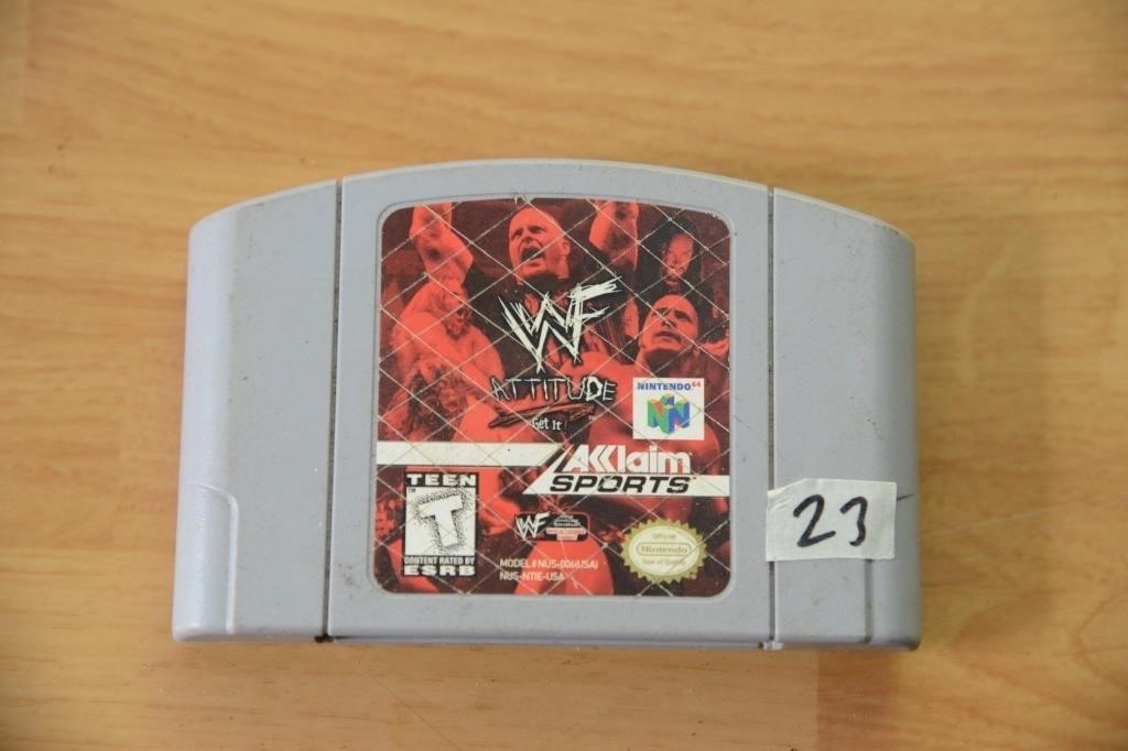 N64 WF ATTITUDE GAME CARTRIDGE