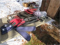 Chairs, car cover, scuba mask