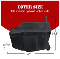 Universal Premium Smoker Grill Cover 60 in Wide