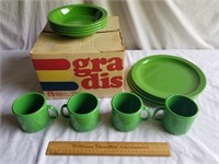 Vintage Dallas Plastic Dinnerware