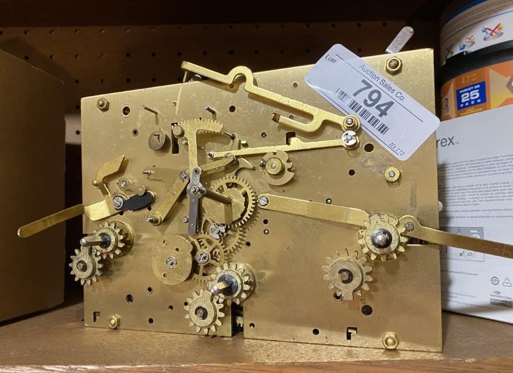 Solid Brass Clock Mechanism