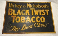EARLY TIN HICKEY & NICHOLSON BLACK TWIST TOBACCO
