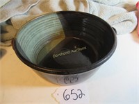 SIGNED SERVING BOWL - 9"W X 3.5"H