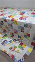Estate.  Vintage Cutter Quilt  Hand Sewn,Dated