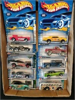 Flat of Hot Wheels