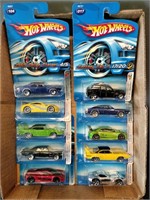 Flat of Hot Wheels