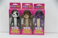 3 PEZ Fuzzy Friends