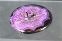 140 Ct. Purple Crystal Onyx Druzy Agate Cabochon