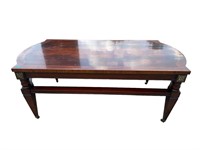 FLAMED MHG INLAID COFFEE TABLE