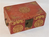 Asian Style Box with Metal Handles& Latch