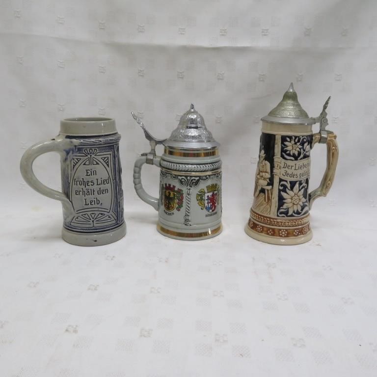 German Beer Steins - Decorative