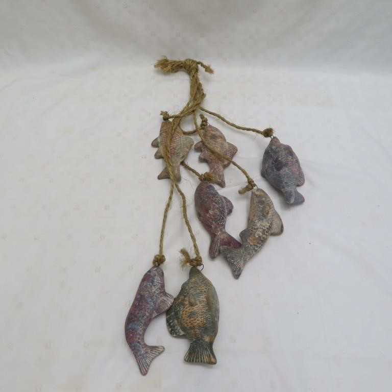 Fish Wind Chime - Clay