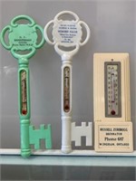 Vintage Wingham & Ripley Advertising Thermometers