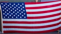 Huge Vintage United States Flag 10' x 19'