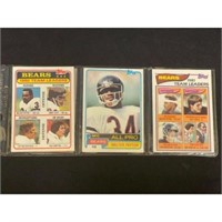 (4) Vintage Walter Payton Cards 1981-82