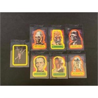 (7) 1977 Topps Star Wars Stickers