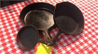 (3) Cast Iron Skilets