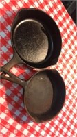 (2) Wagner Cast Iron Skillets