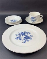 ROYAL BLUE IRONSTONE CHINA