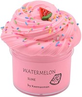 Keemanman Pink Watermelon Butter Fluffy Slime,