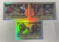 Lot of 3 UD Foundations Cards