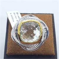 $50  Green Amethyst(5.8ct) Ring