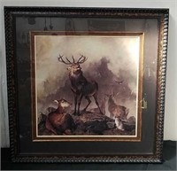Beautiful framed wilderness picture 34X 34 inches