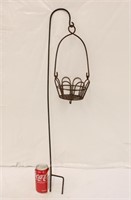 32" Shepard Hook w/ Wire Basket #2