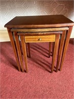 Edwardian Style Nest of Three Tables. The