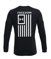 Under Armour 3x-large Blk Freedom Flag Long Sleeve