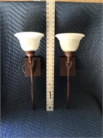 Wall Sconces Lot of 2 Hardwired with Frosted