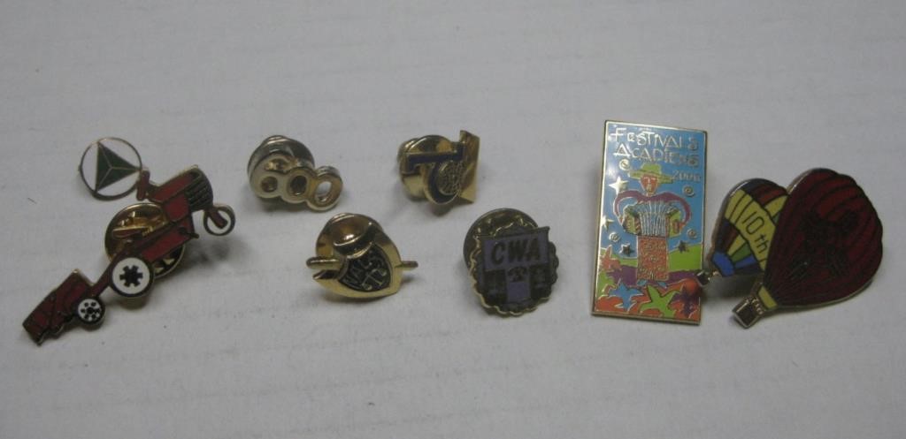 Assorted Pins Shown