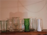 Lot of (12) Vases incl a Unique Muti Bud Vase