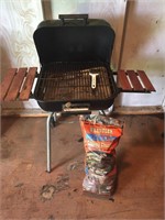 Outdoor Grill with Wood Chips