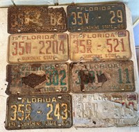 Vintage Madison County #35 License Plates Tags
