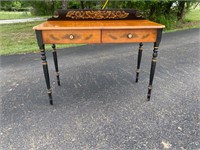 Hitchcock Federal Style 2 Drawer Wood Writing Desk