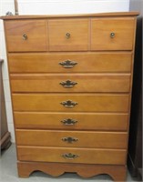 MAPLE 4 DRAWER HIGHBOY DRESSER