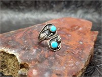 Sterling & Turquoise Vintage Ladies' Ring