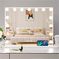 Leishe Vanity Mirror with 15 Dimmable Bulbs.